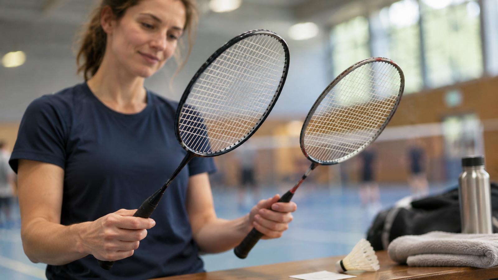 Badmintonschläger für Anfänger: Gewicht, Balance, Spannung