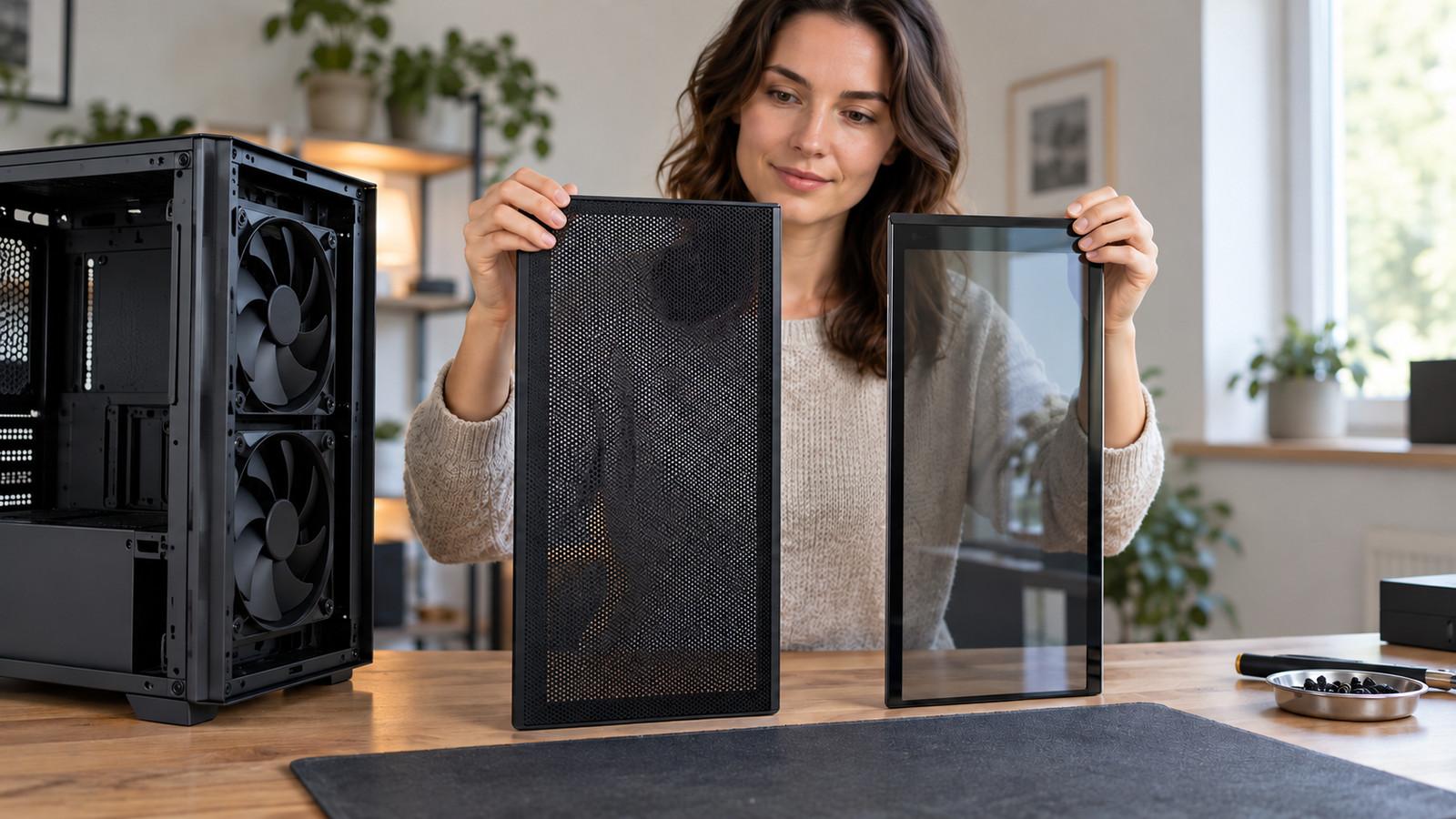 Mesh oder Glas Gehäuse: Luft und Optik fair vergleichen
