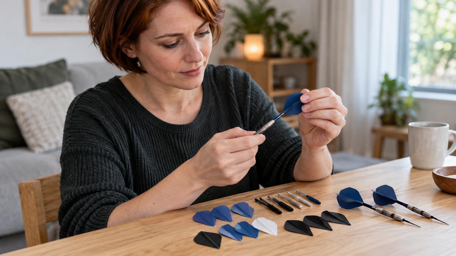 Dart Flights und Schäfte in unterschiedlichen Formen und Längen