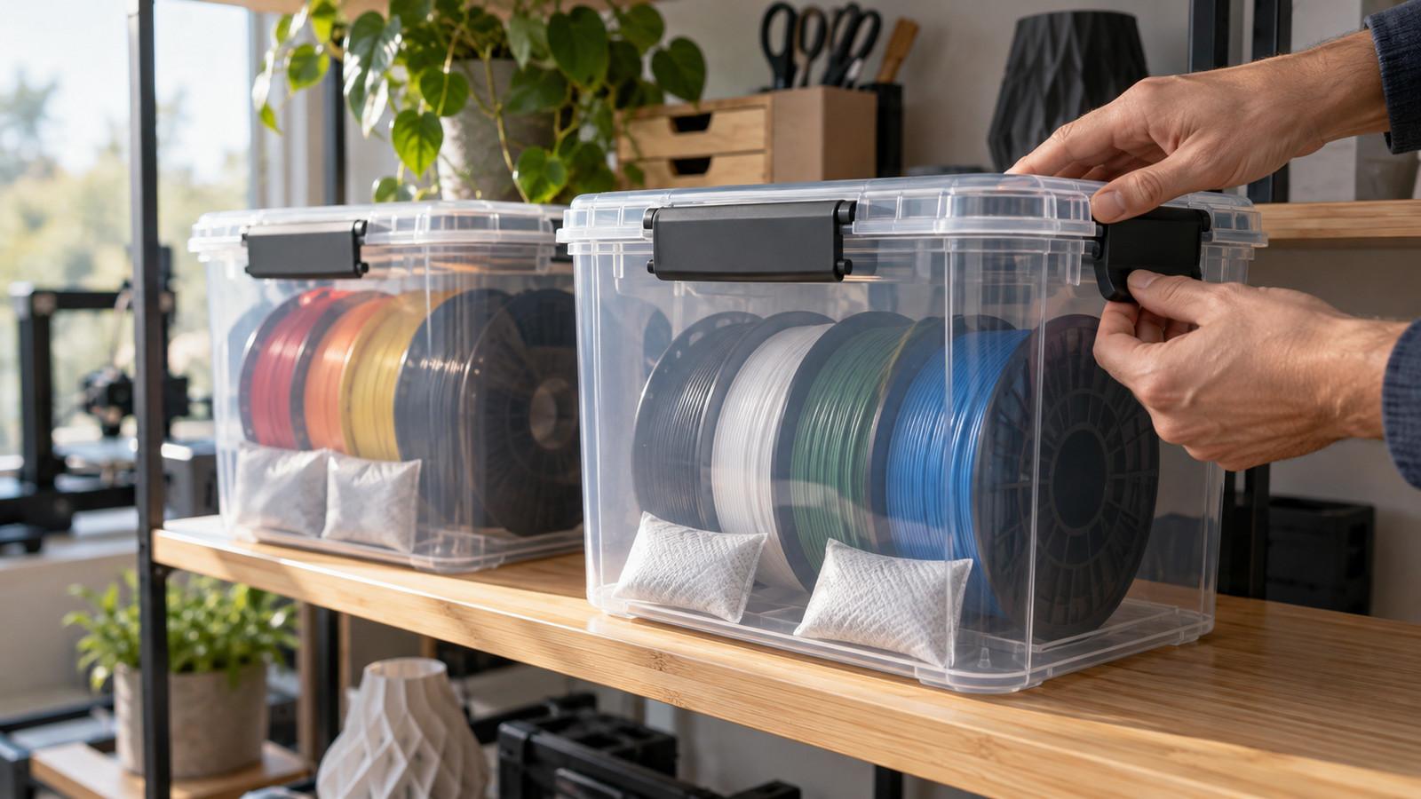 Filament luftdicht lagern