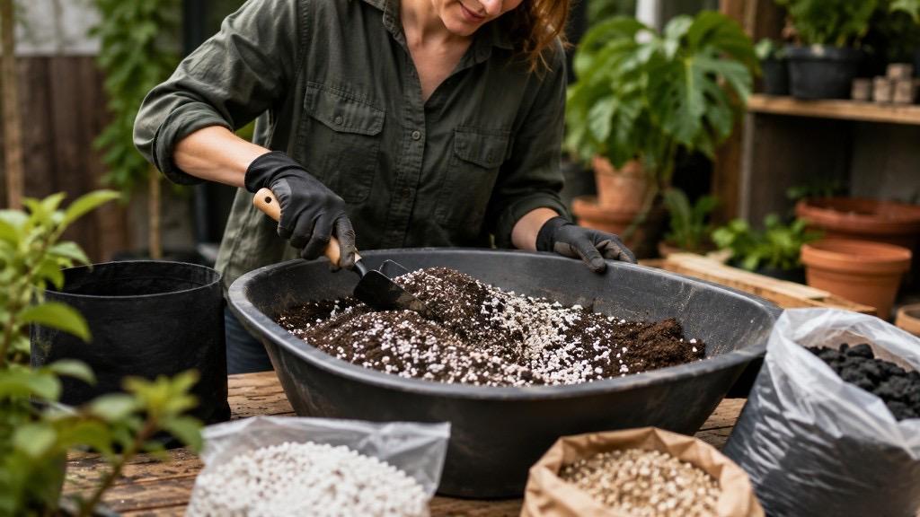 Substrate mischen: Perlite, Vermiculite & Co.