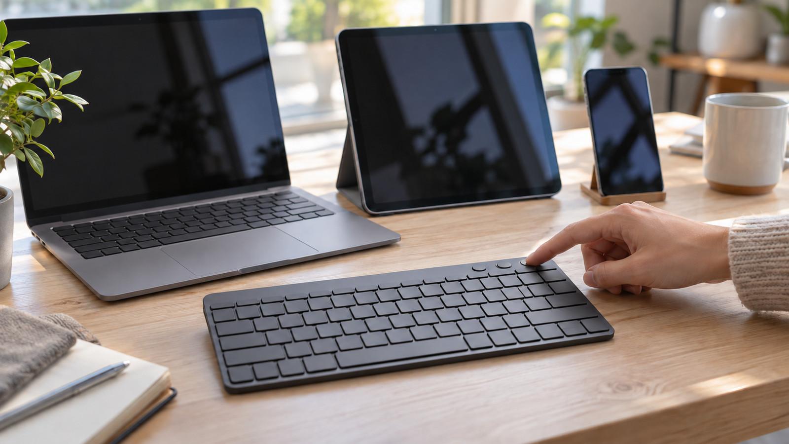 Tastatur mehrere Geräte verbinden: sicher wechseln