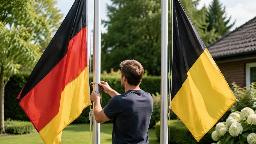 Verein und Nationalflagge