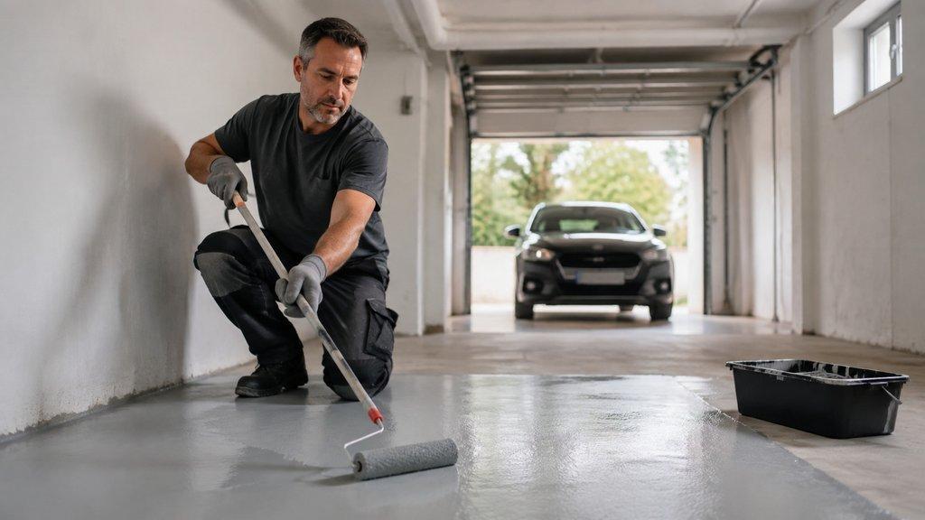 Betonboden beschichten Garage: Last vor Farbe