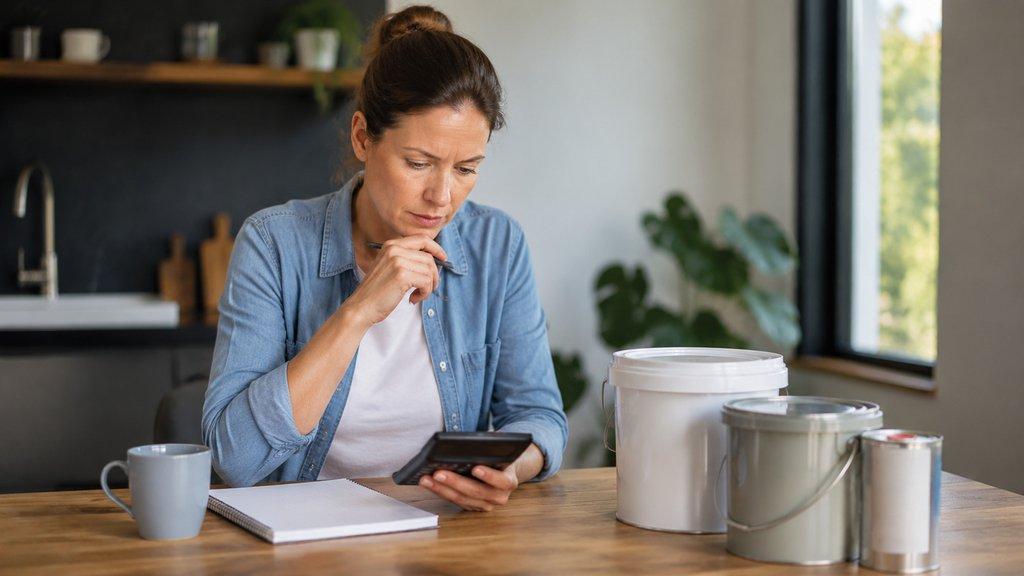 Farbe streichen Kosten: Literpreis vs. Nacharbeit