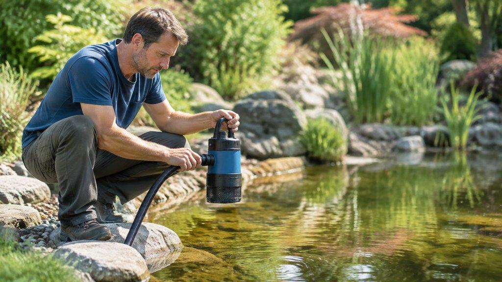 Teichpumpe: Leistung und Typen