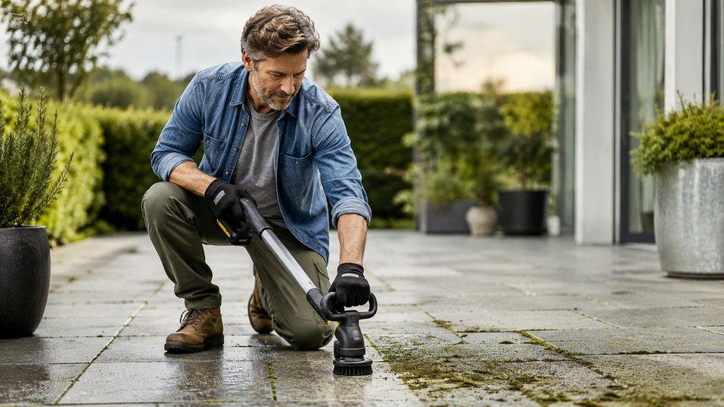 Terrasse Moos entfernen Fugen reinigen: Anleitung