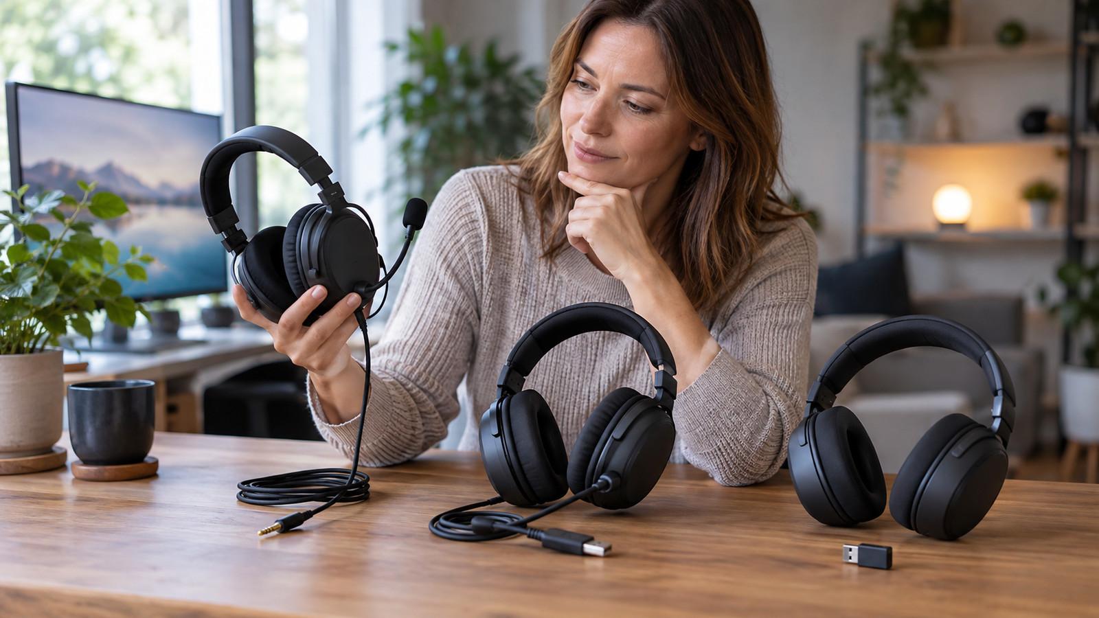 Gaming-Headset mit Kabel, USB und Funk-Dongle als Preisklassen