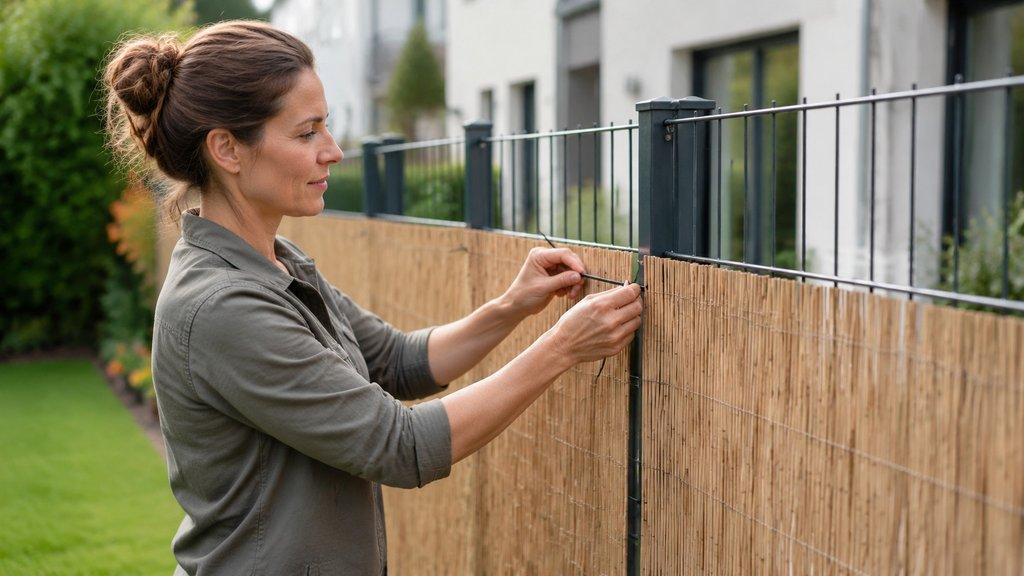 Sichtschutz ohne Hecke: Zaun, Matte oder Streifen