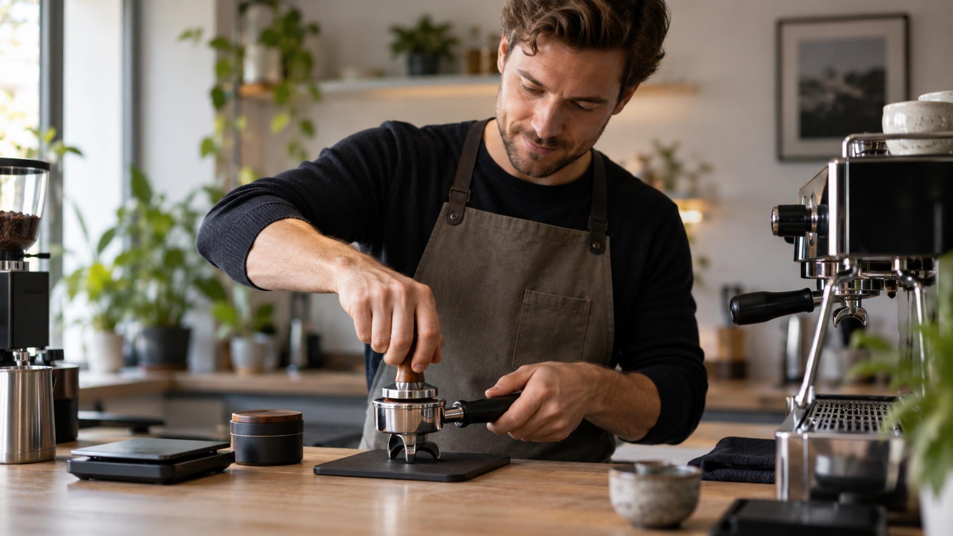 Espresso tampen Anleitung: Dosis, Tamper, Channeling