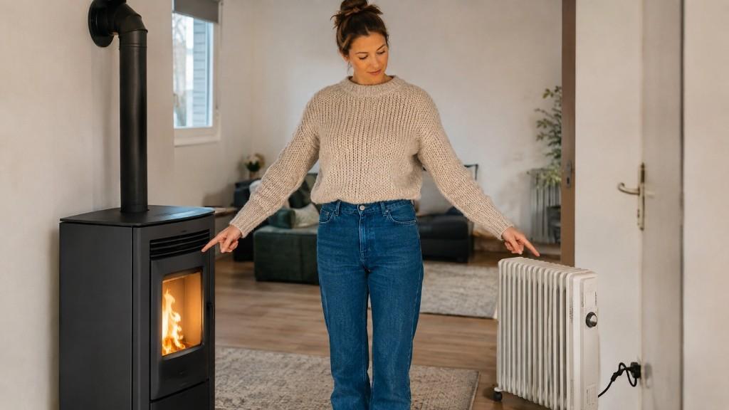 Pelletofen vs. Ölradiator: Festbrennstoff oder Strom?