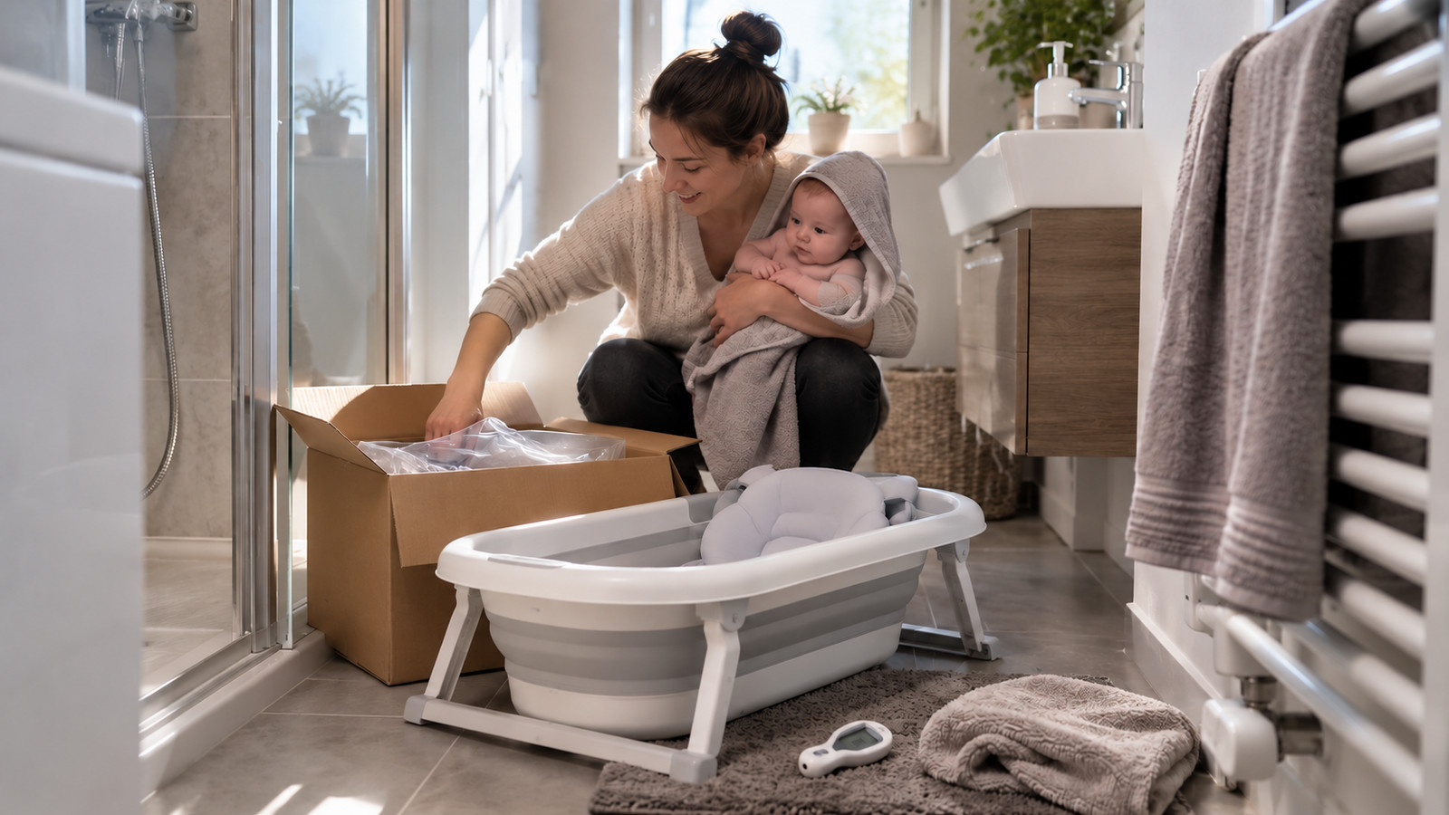 Babybadewanne kaufen: Checkliste für Stand und Budget