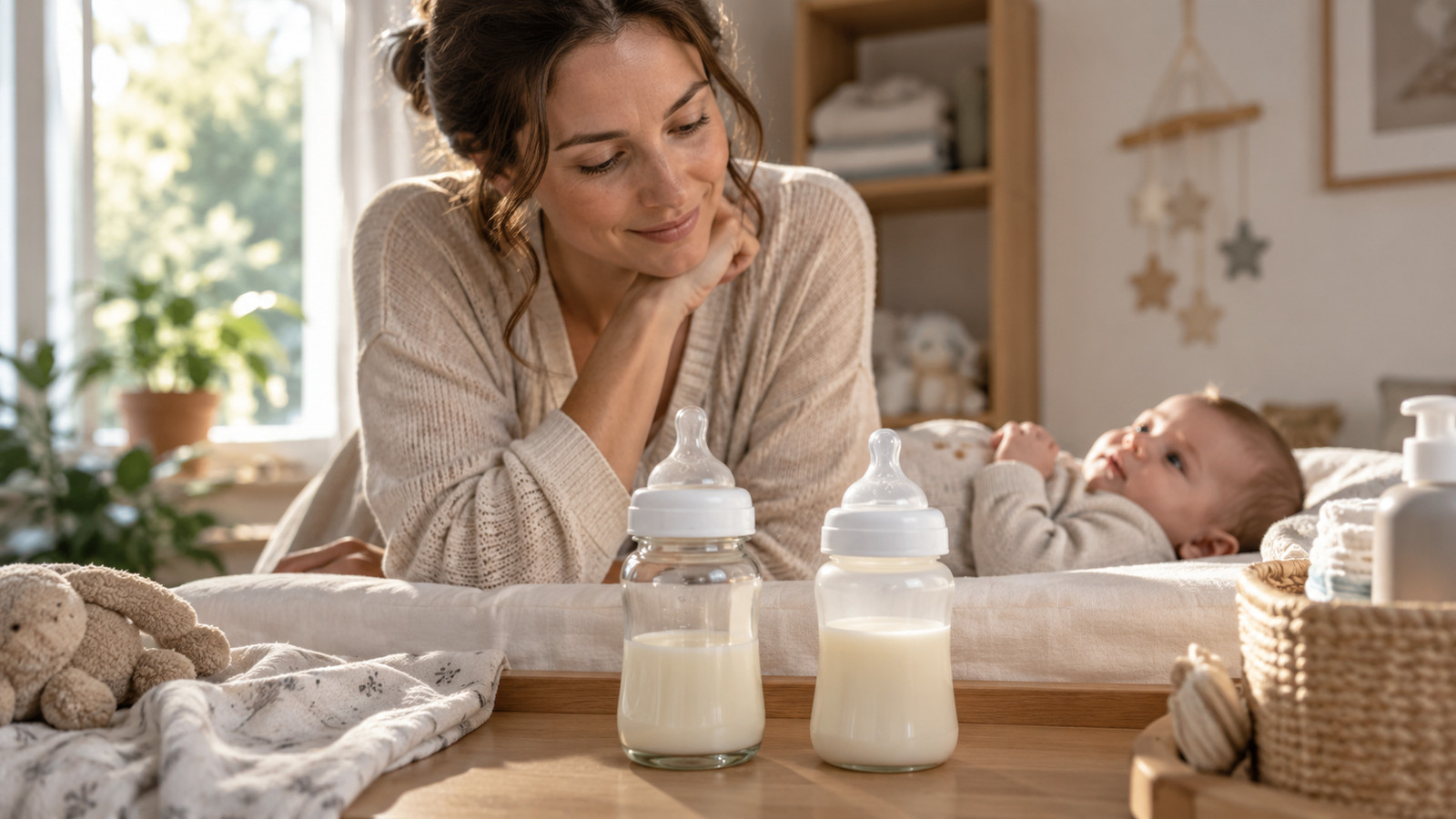 Glas oder Kunststoff – Babyflasche im Alltag entscheiden