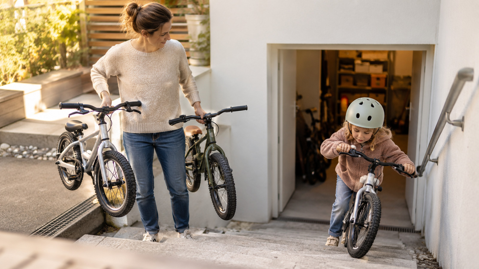 Leichtes Kinderfahrrad einordnen