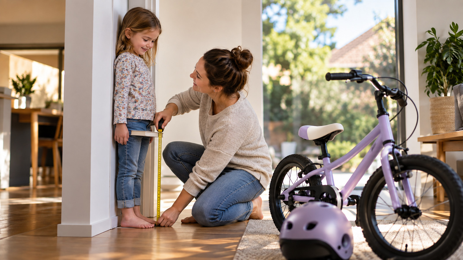 Innenbeinlänge Kinderfahrrad messen