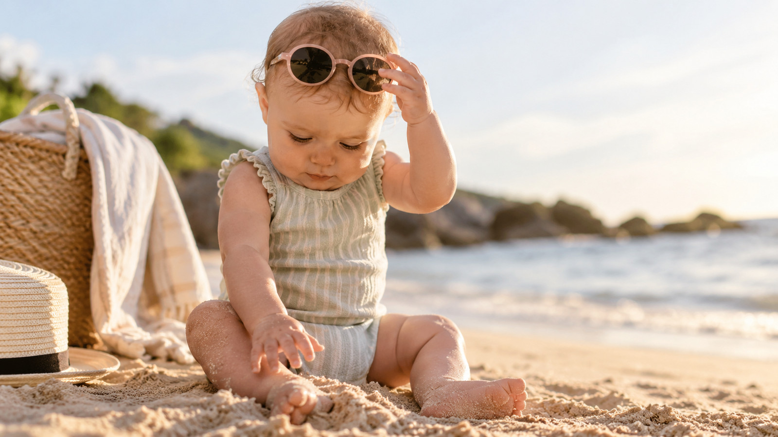 Baby zieht Sonnenbrille ab: Ursachen und ruhige Schritte