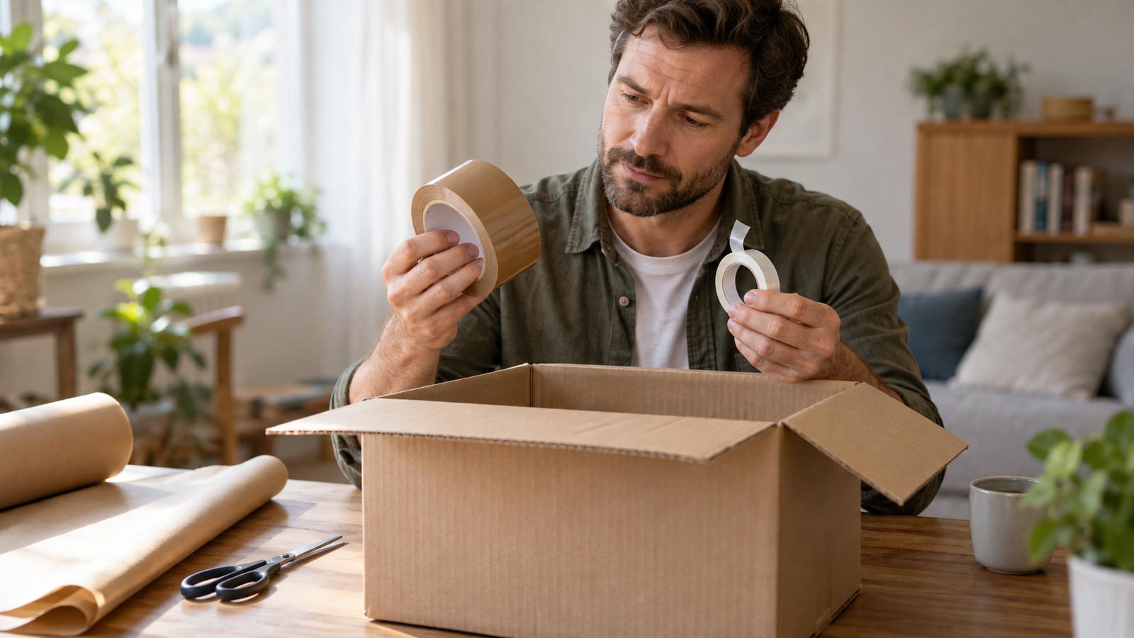 Paketklebeband und doppelseitiges Band — wann welches
