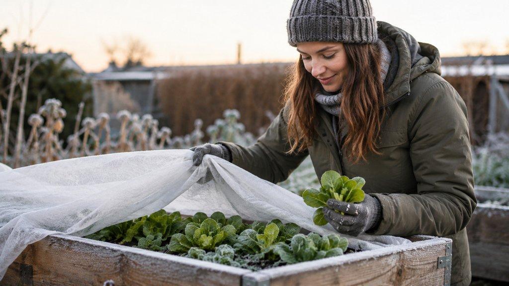 Wintersalat im Hochbeet