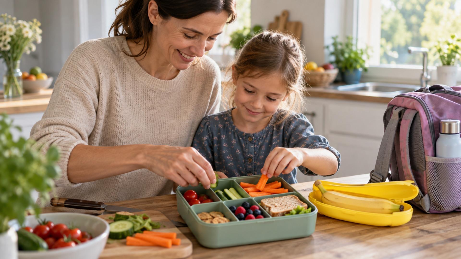 Kinder-Lunchbox und Bento