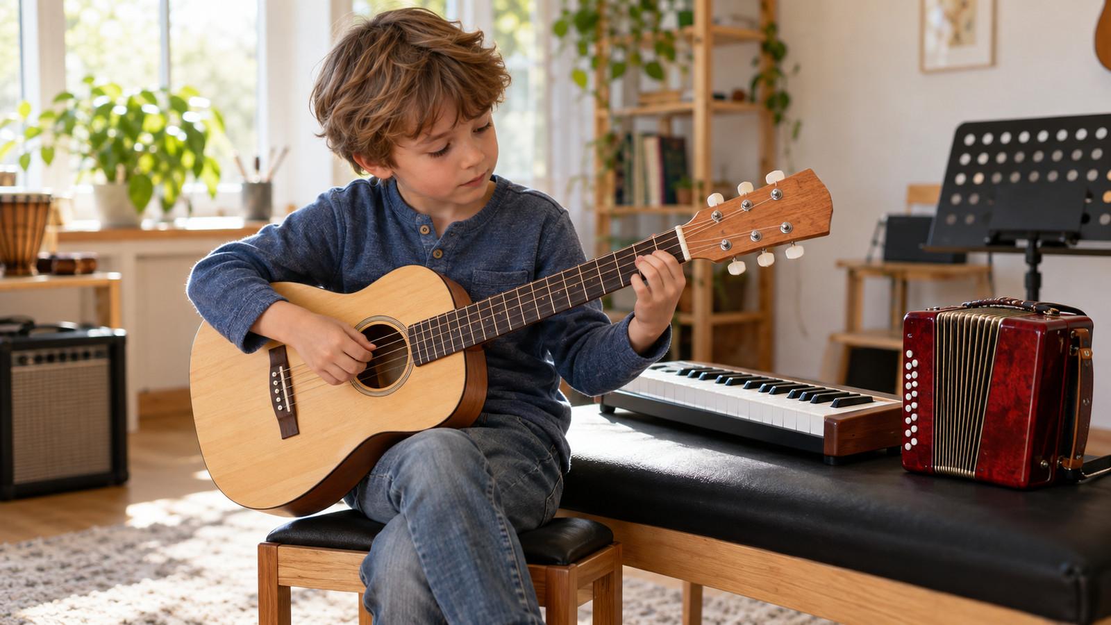 Musikinstrumente für Kinder Alter: Passung ohne Regeln