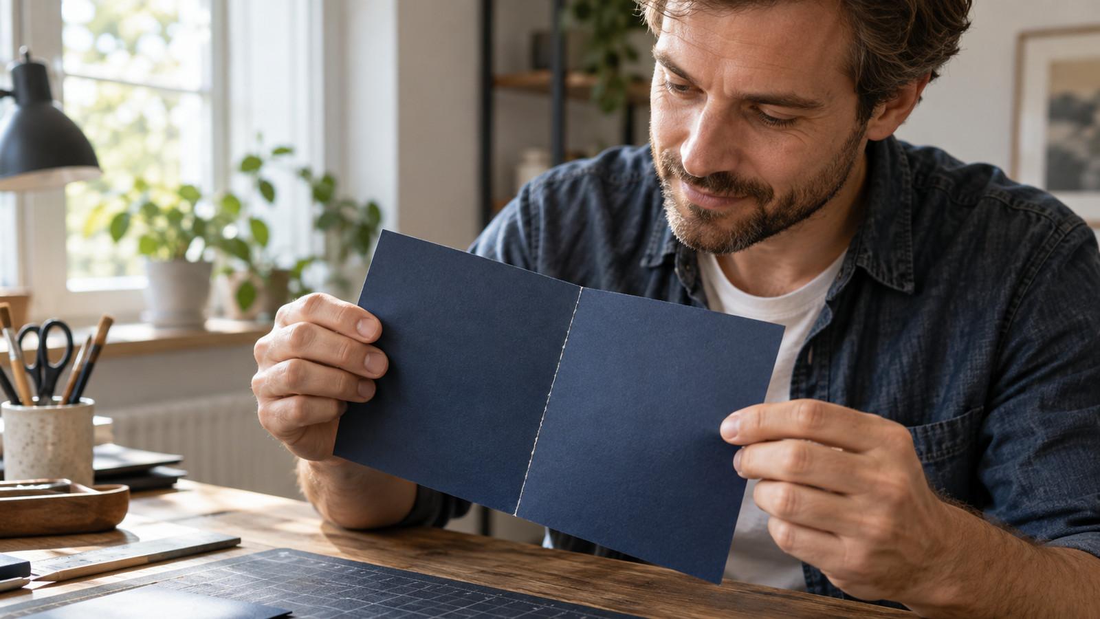 Weiße Falz Buntpapier: Ursache erkennen, Kante halten