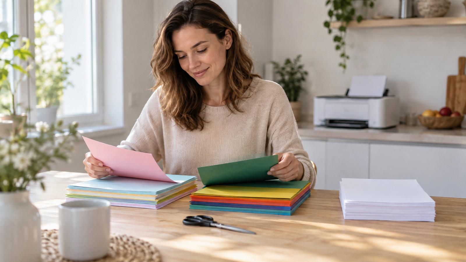 Kopierpapier bunt Basteln: wann der Drucker, wann die Schere