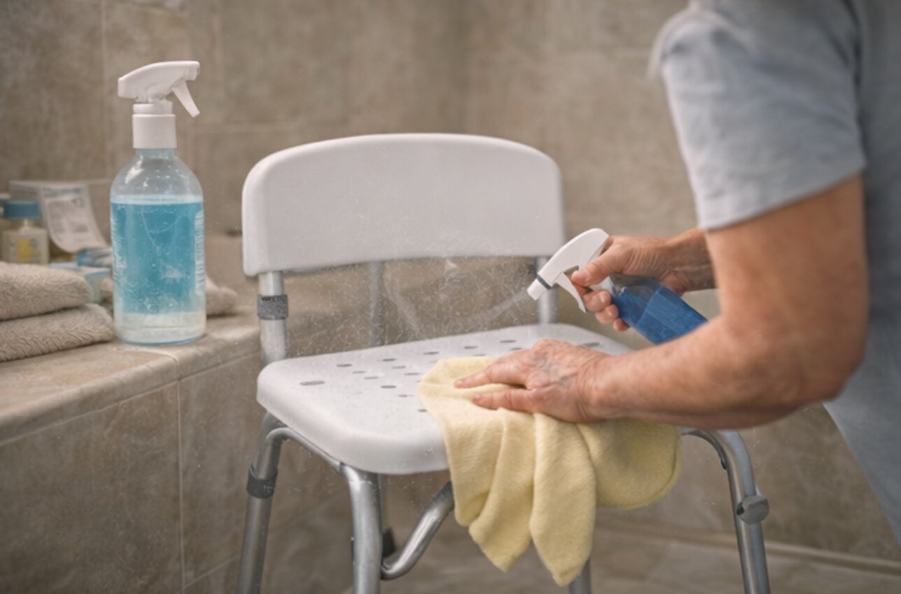 Duschhocker reinigen und pflegen – So bleibt er hygienisch