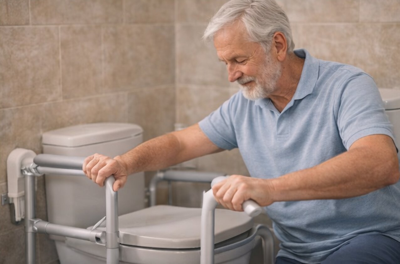 Sturzgefahr Bad reduzieren – Prävention mit Hilfsmitteln