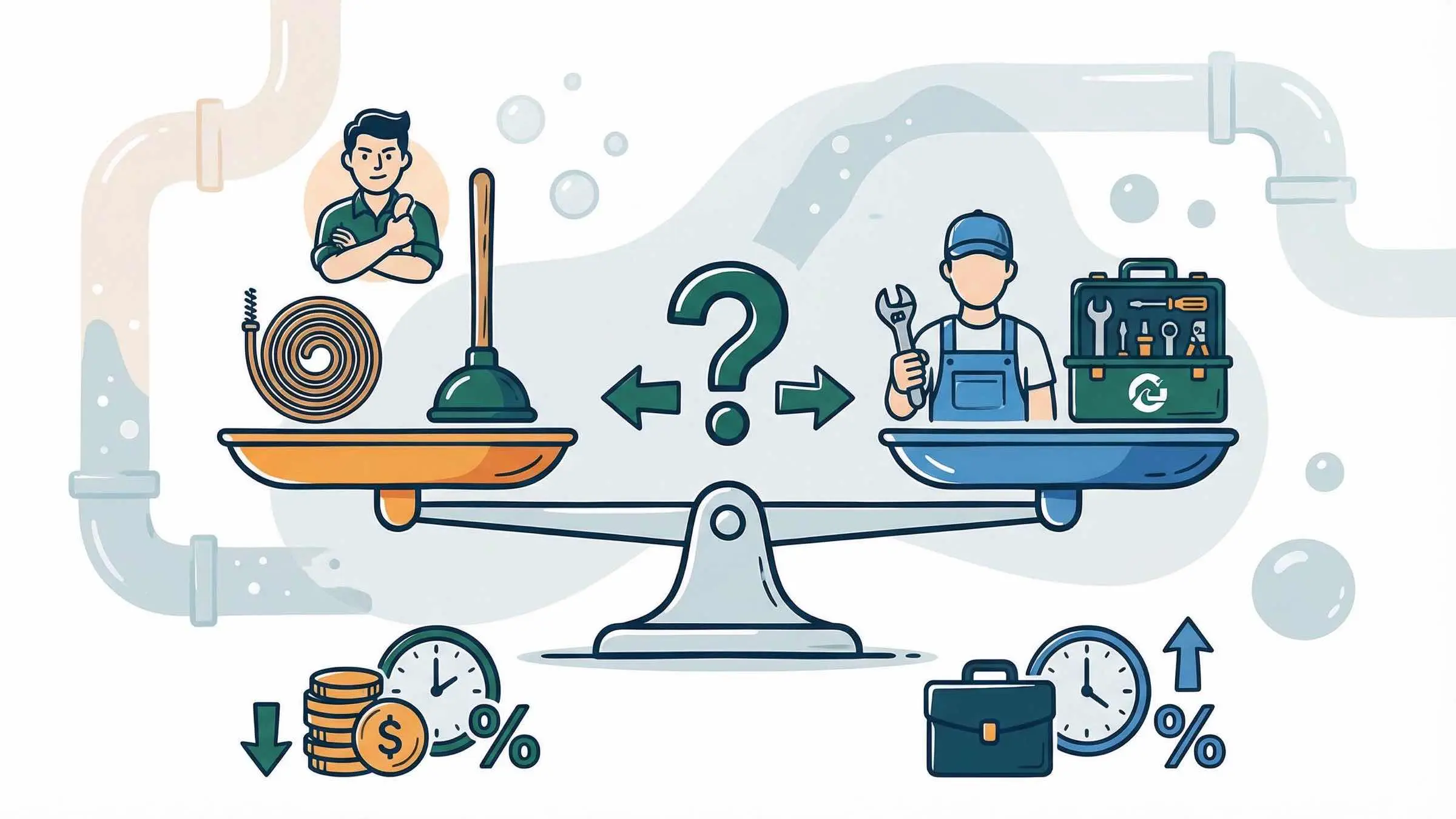 Rohrreinigung DIY oder Profi? Wann lohnt sich was?