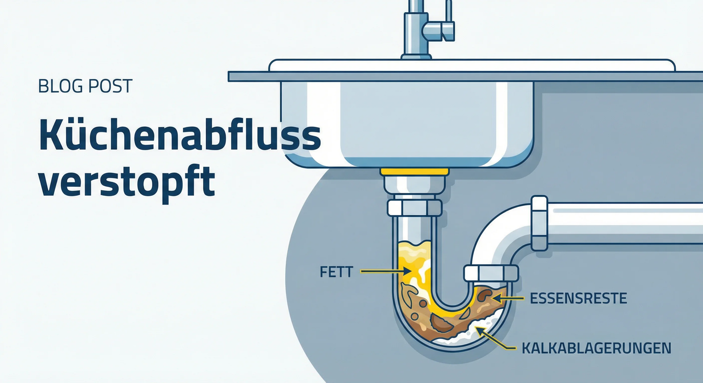 Rohrreinigung in der Küche: Fett, Essensreste & Co. entfernen