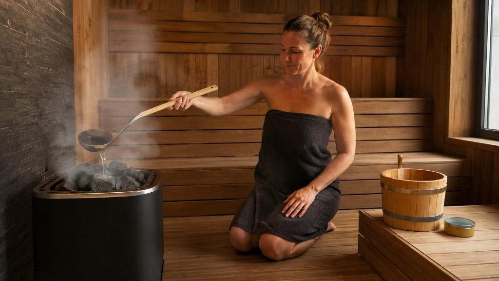 Saunaaufguss richtig: Wasser, Steine und Menthol