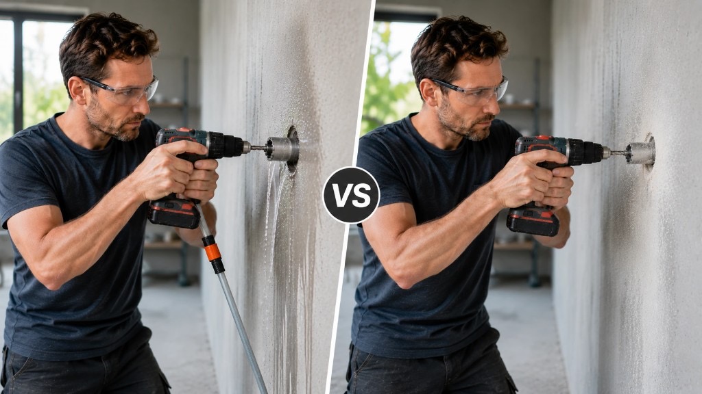 Diamantbohren: Nass vs. trocken – was ist sicherer?