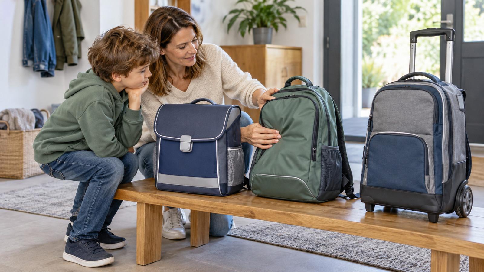 Schulranzen, Schulrucksack oder Trolley
