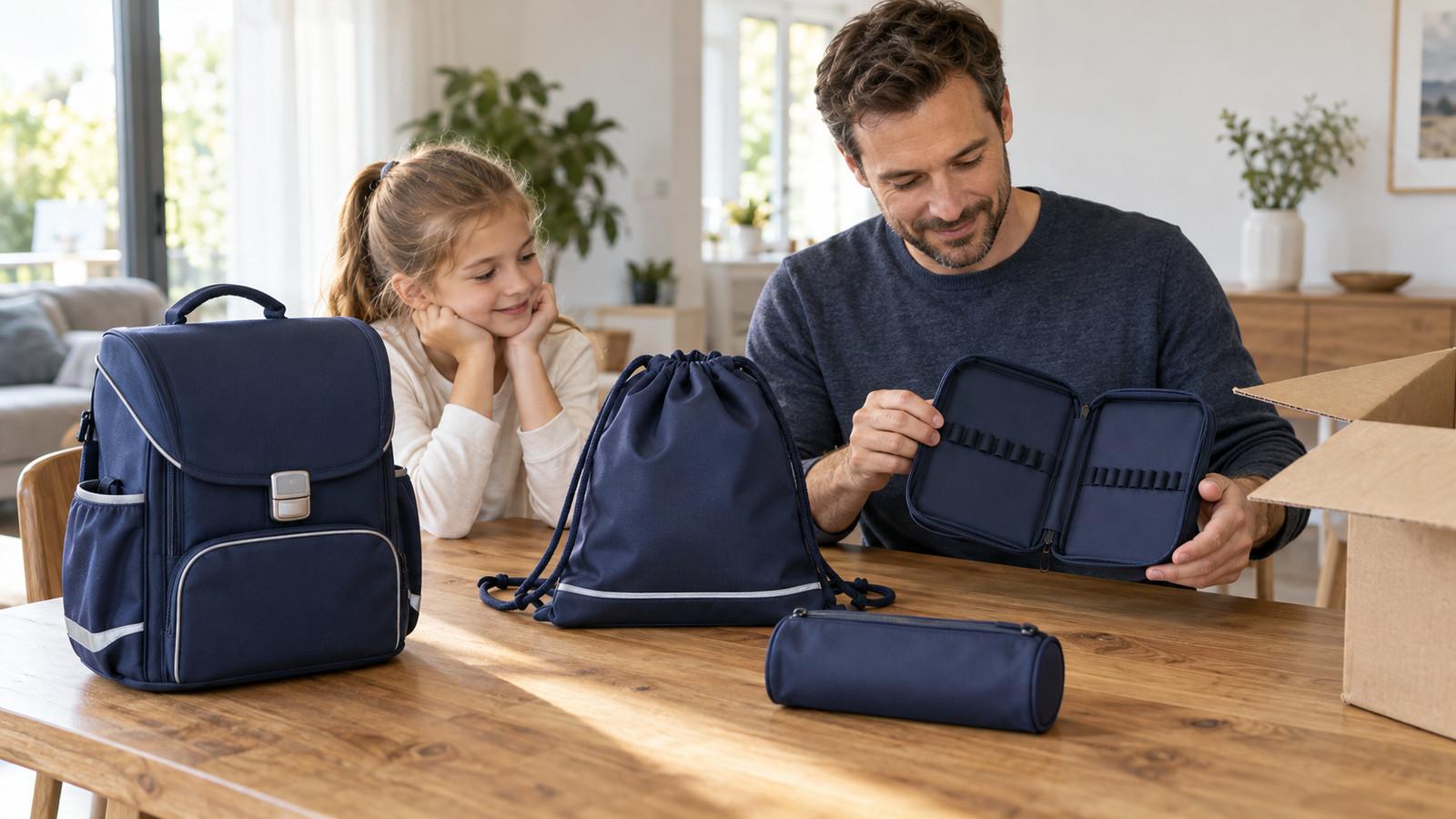 Was ein vierteiliges Schulranzen-Set enthält