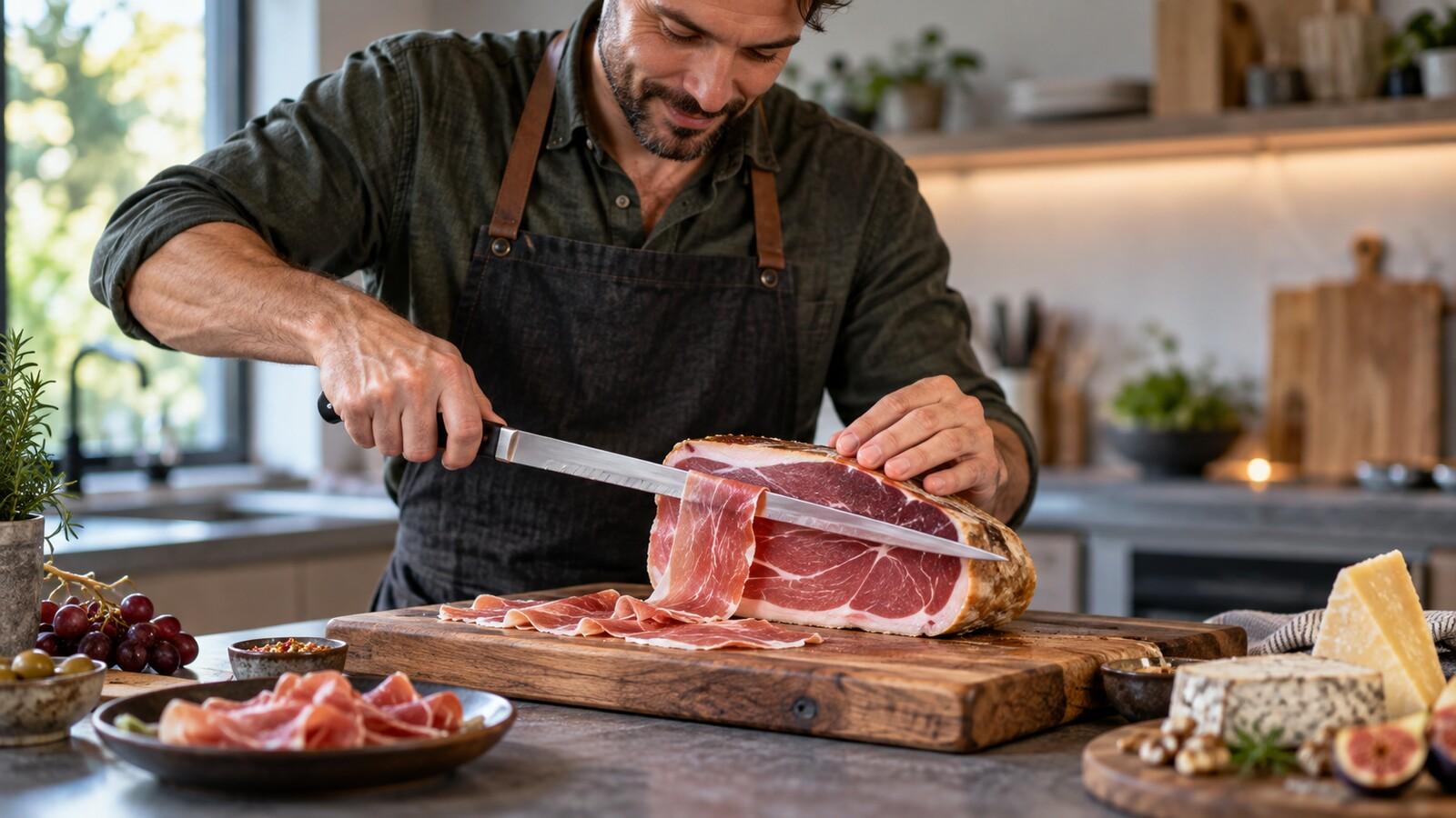 Messer für Käse, Schinken und Lachs