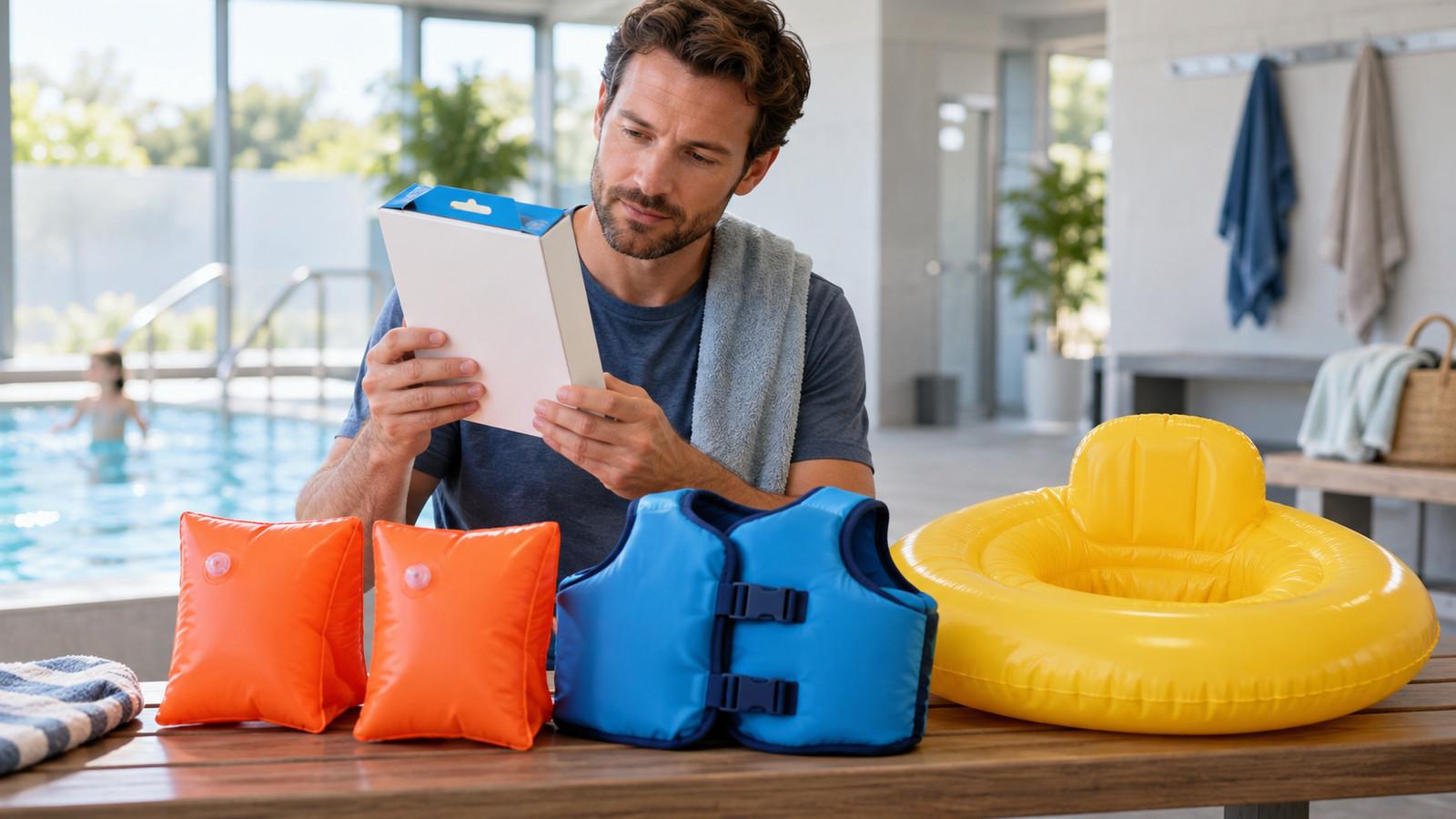 EN 13138 Schwimmhilfe: Teilnummer auf der Packung lesen