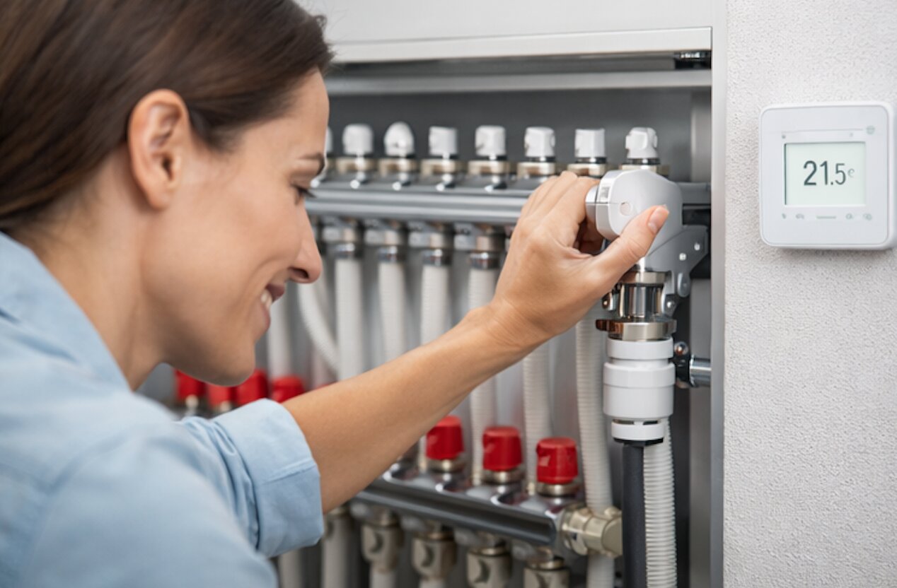 Fußbodenheizung Thermostat: Stellantrieb vs. Raumthermostat