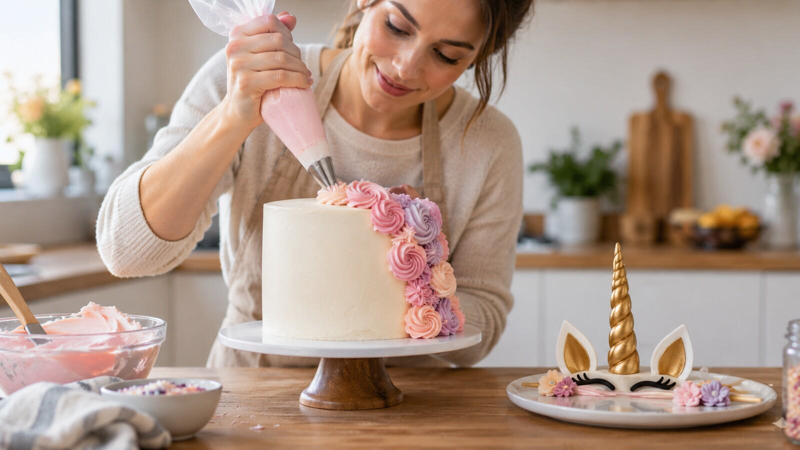 Partytorte dekorieren: von Tülle bis Steckdeko