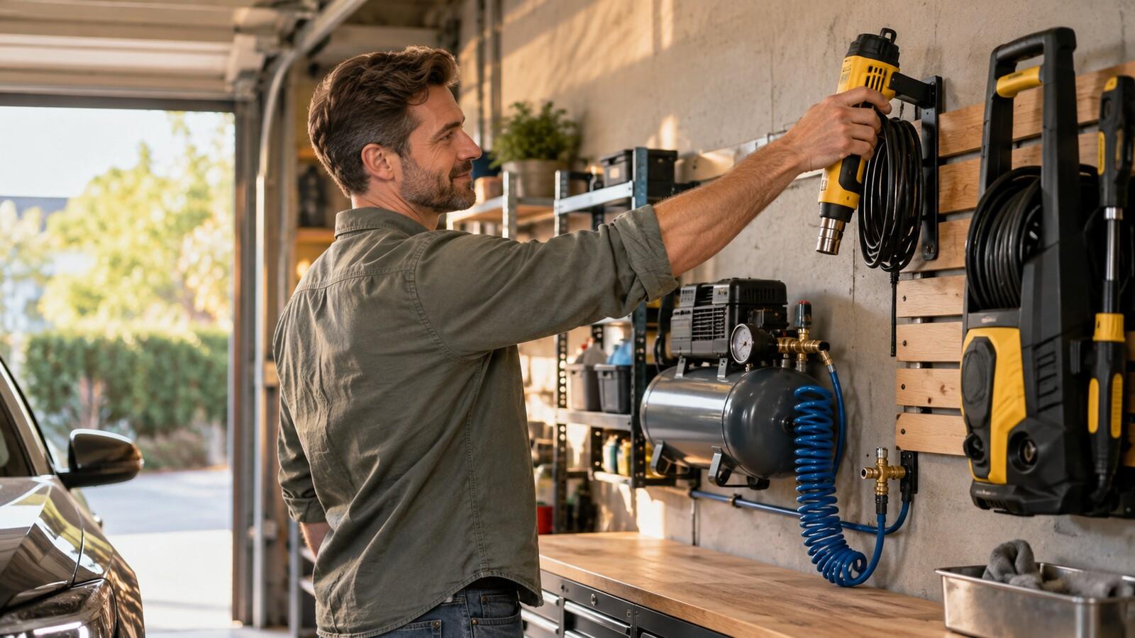 Garage ausrüsten: Verdichter-Hub im Überblick