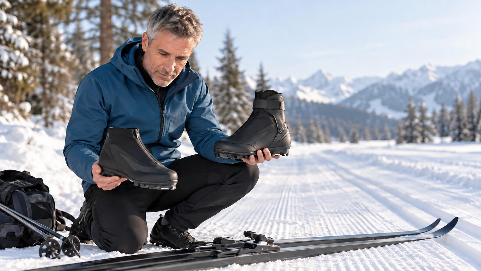 Langlaufschuh klassisch oder Skating: Sohle und Bindung