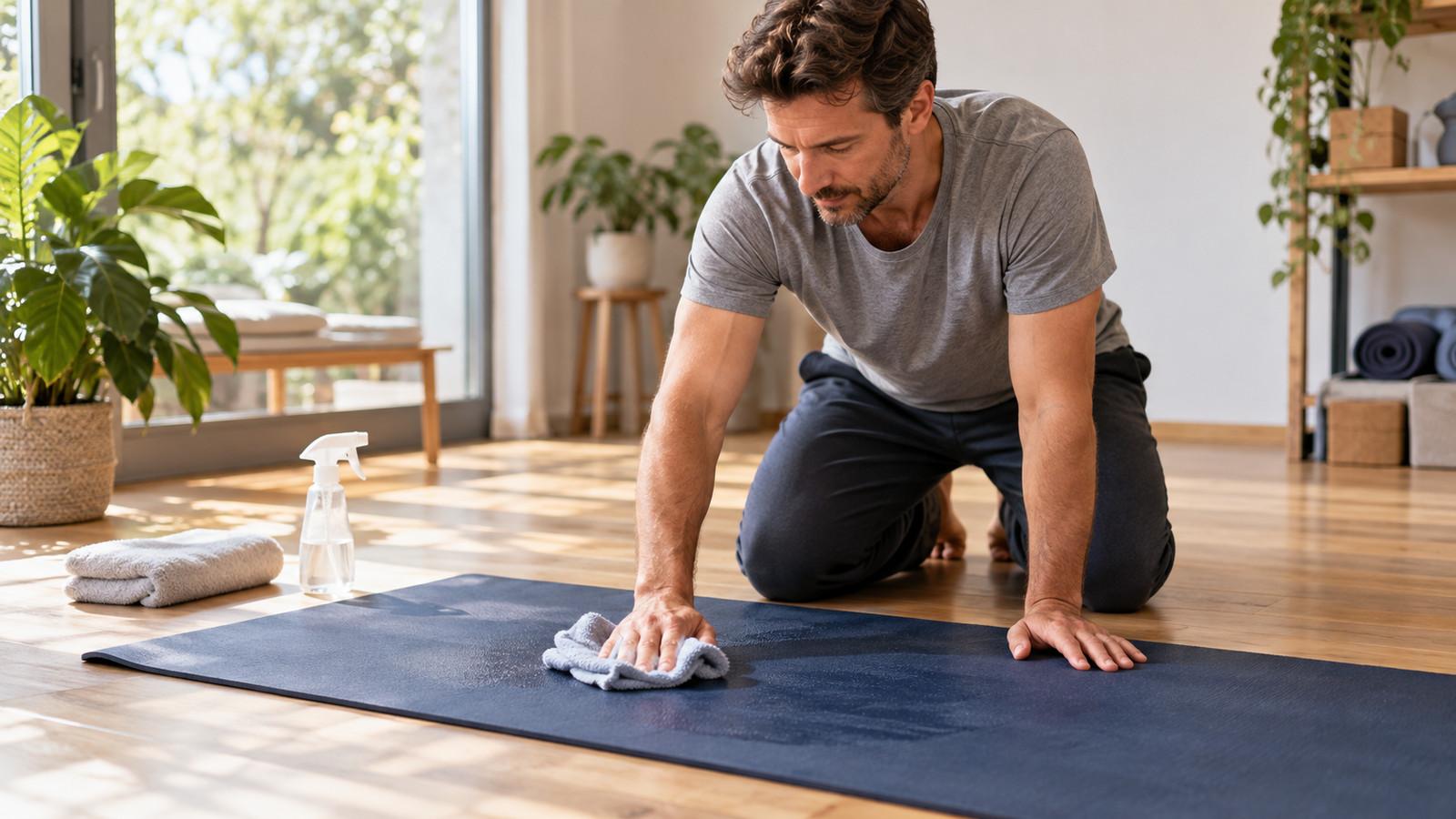 Yogamatte reinigen und lagern