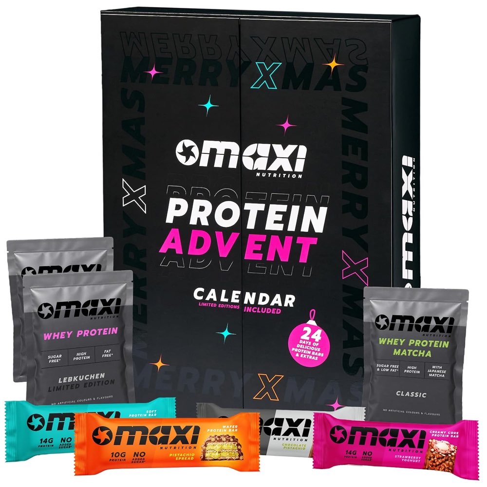 MaxiNutrition Protein Adventskalender 2026 mit 24 Türchen