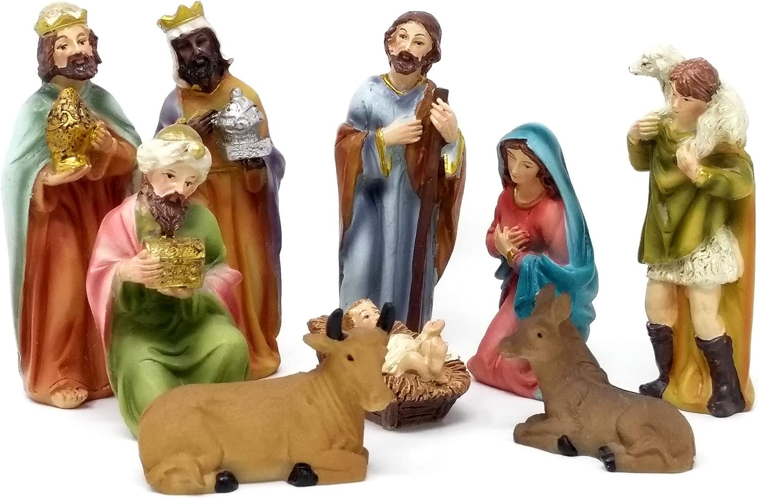 ToCi Krippenfiguren Set, 9-teilig, bis 11 cm