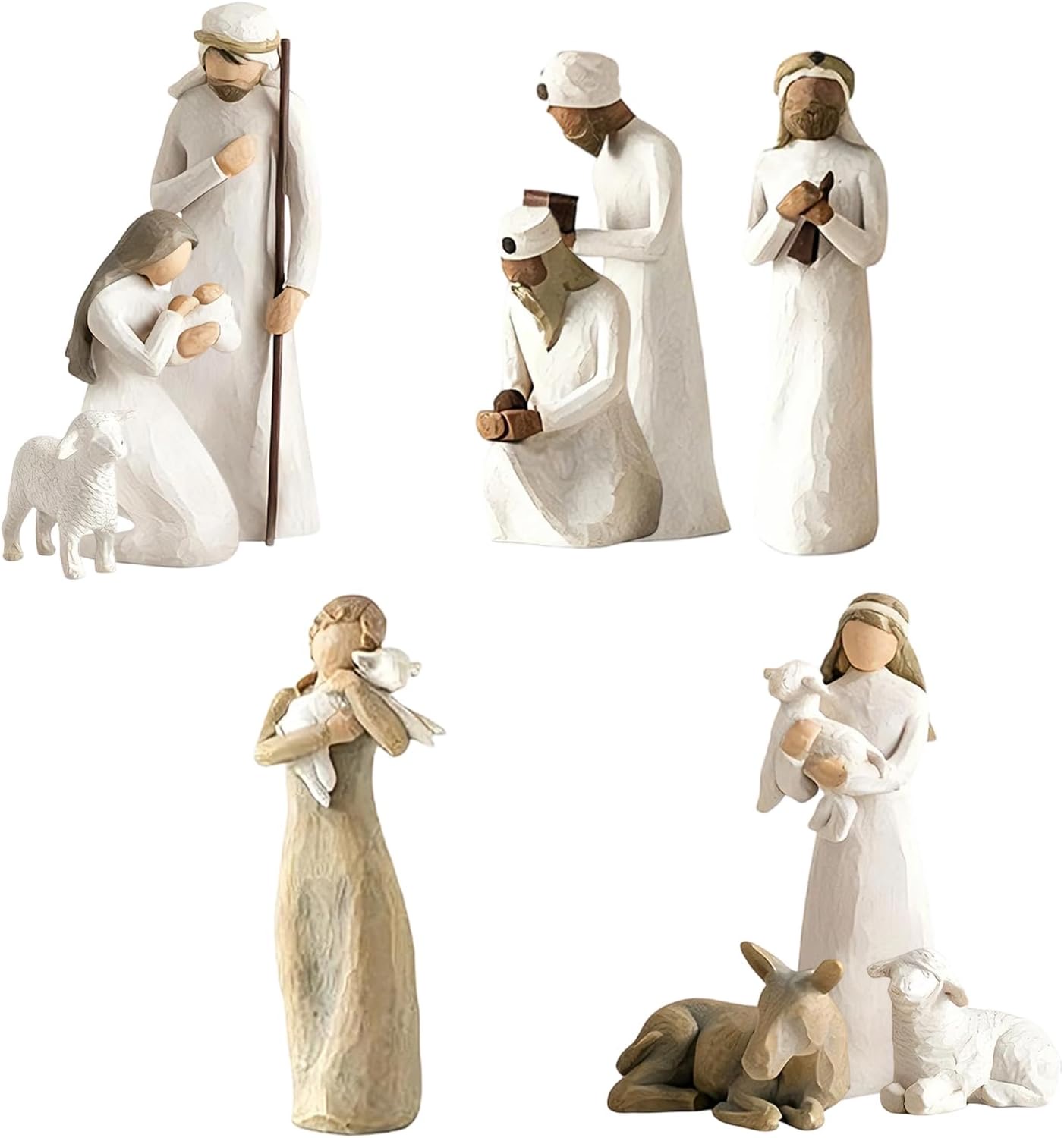 ALKNOT 10-teiliges Figuren-Krippenset