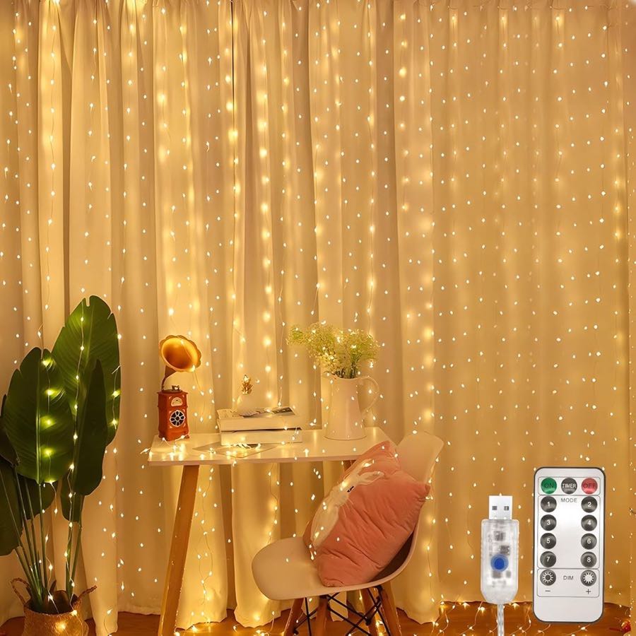 Jsdoin Lichtervorhang 3,6×3 m