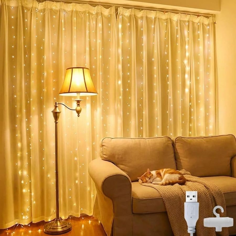 LE Lichtervorhang 2×2 m USB