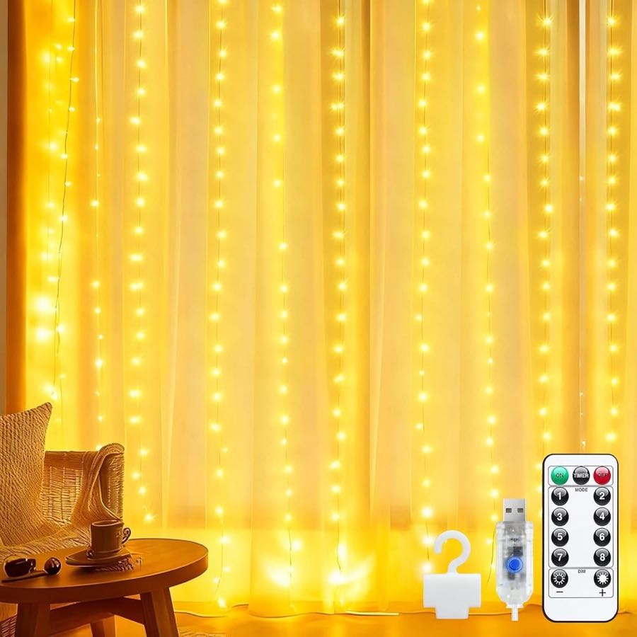 LE Lichtervorhang 2×2 m Fernbedienung