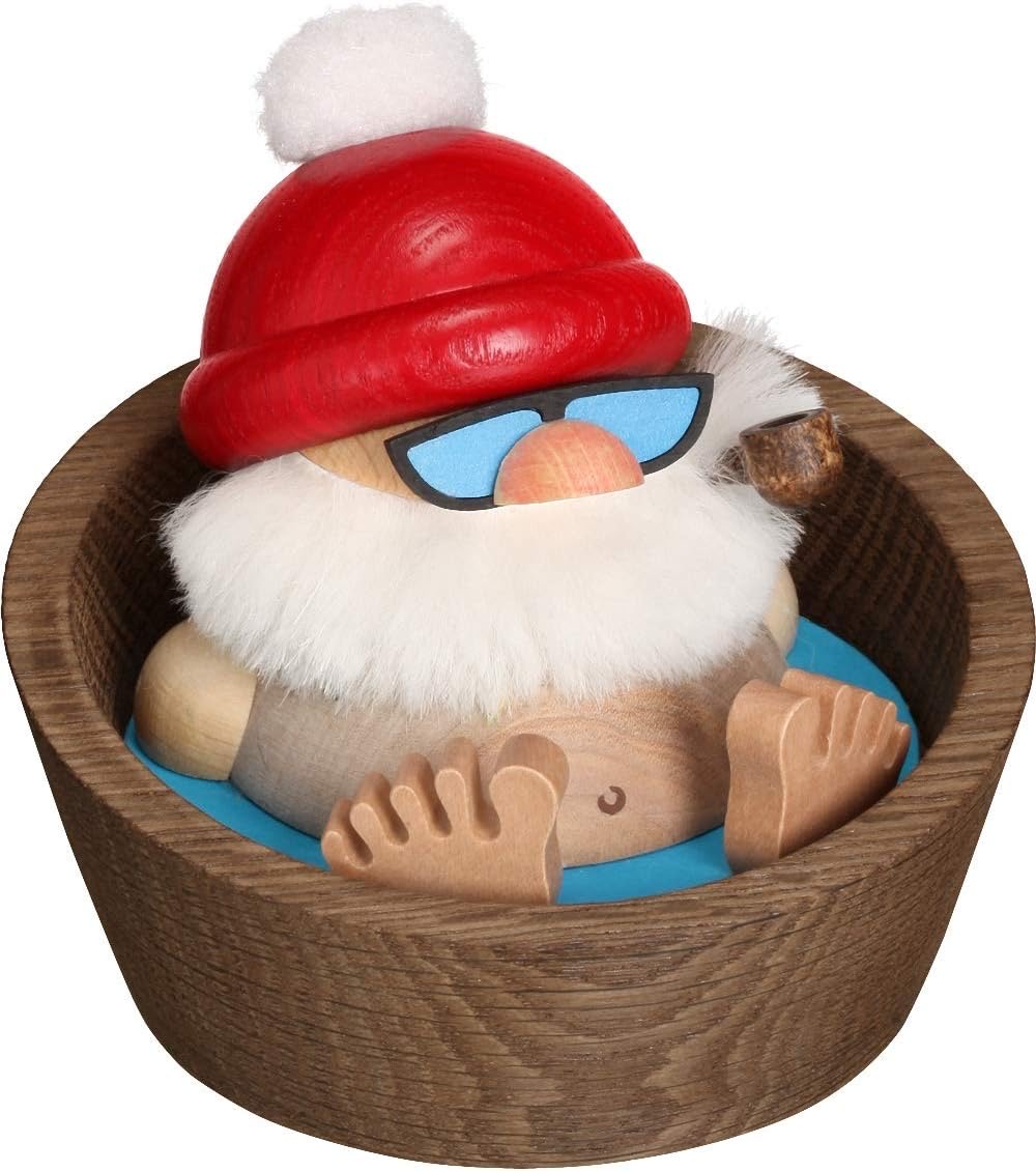 Seiffener Nikolaus im Pool 10 cm