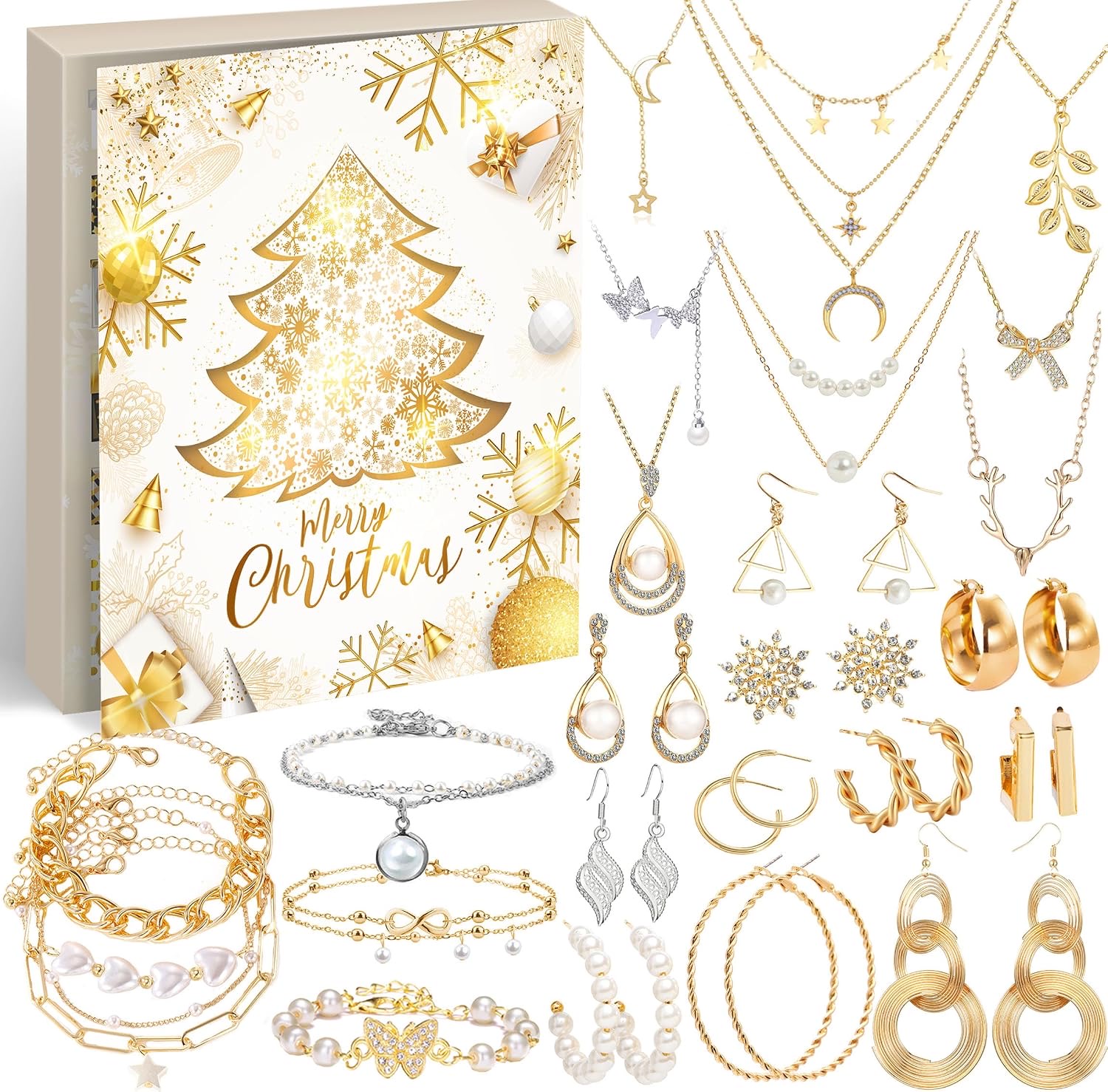 ZJTAPE Schmuck-Adventskalender ohne Materialangabe