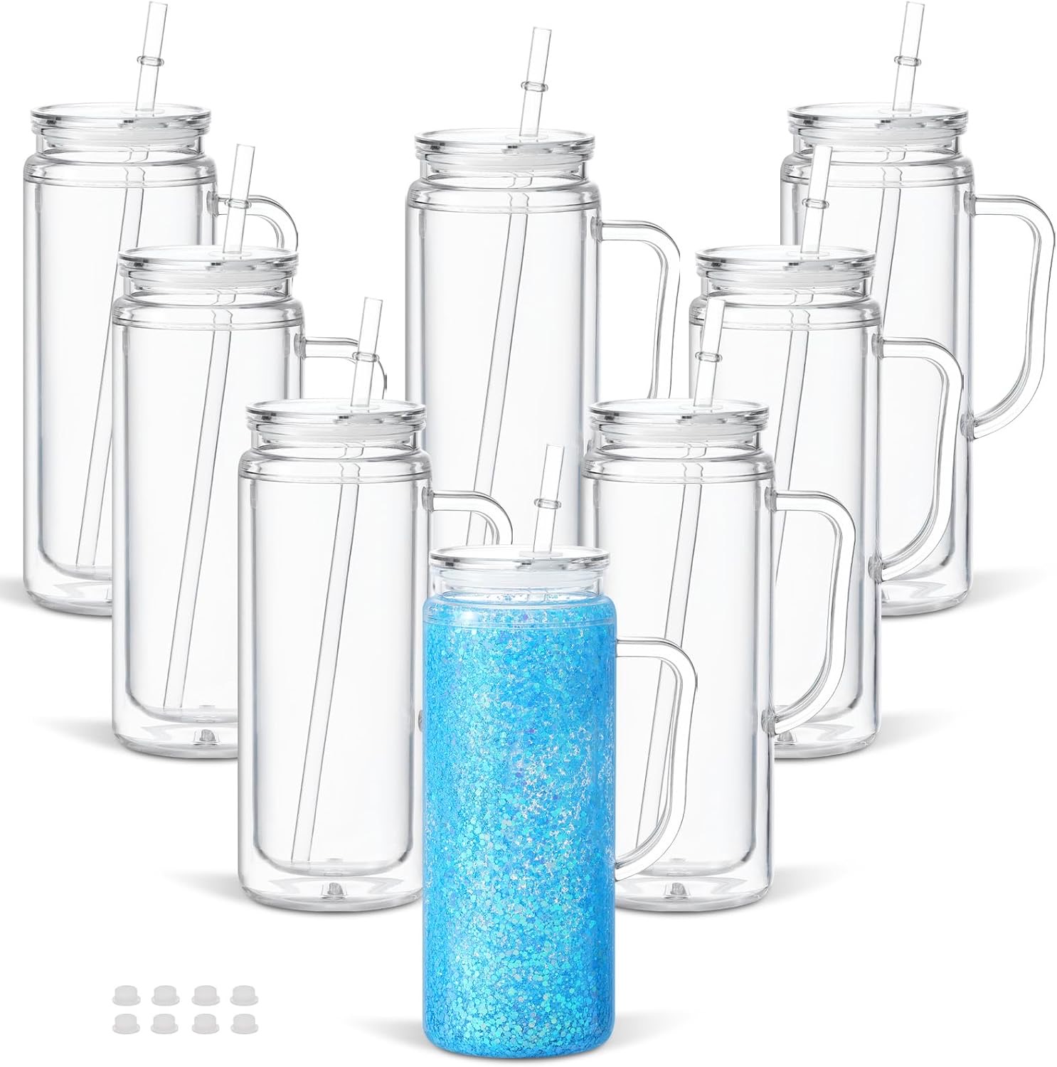 Cosictic Schneekugel-Becher 8er-Set